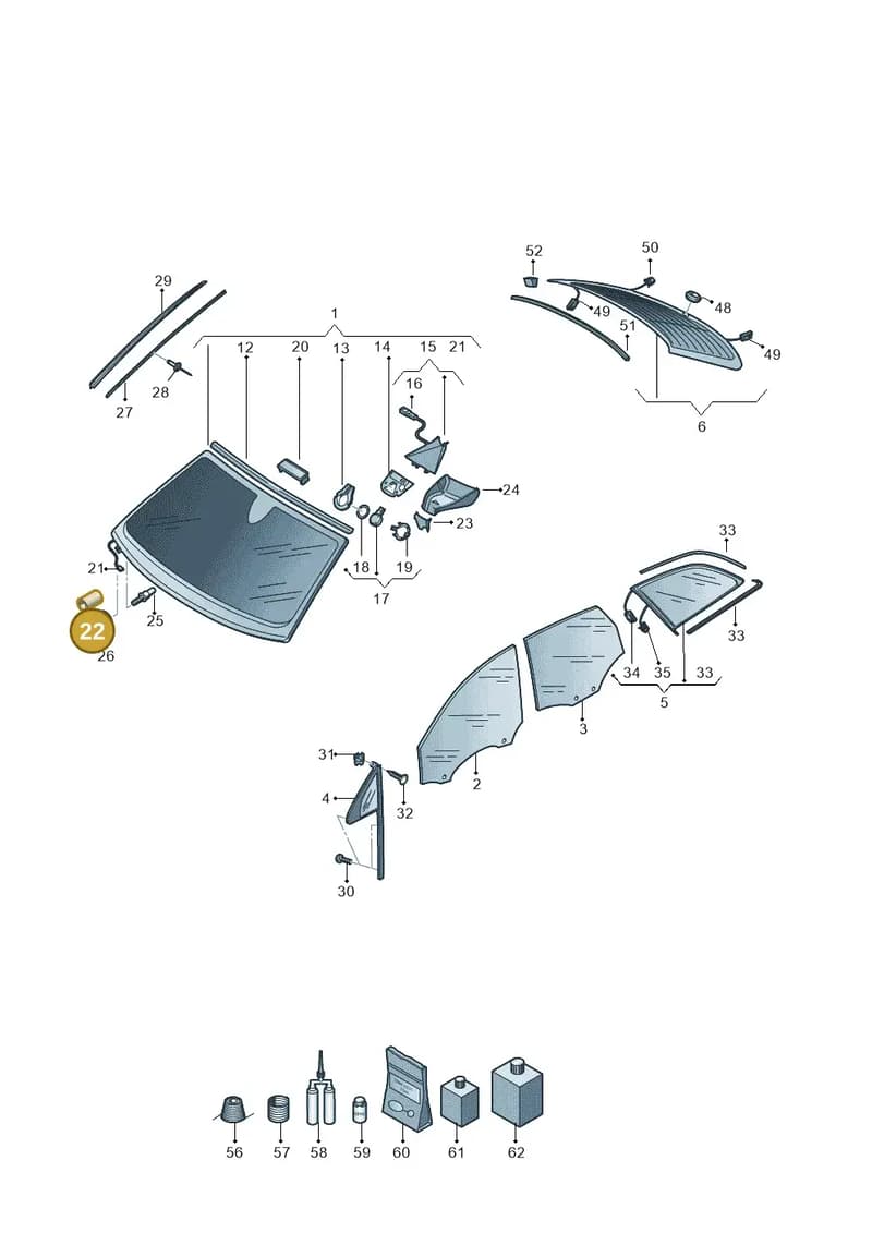 811971790A — Audi Q7 (2015-2025) diagram 859845000, position 22