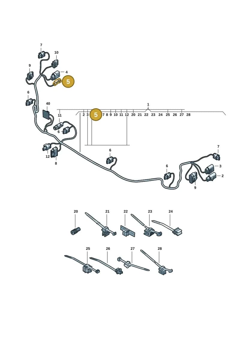 85B035447 — Audi A5 Limousine (2024-2025) diagram 8wk972700, position 5