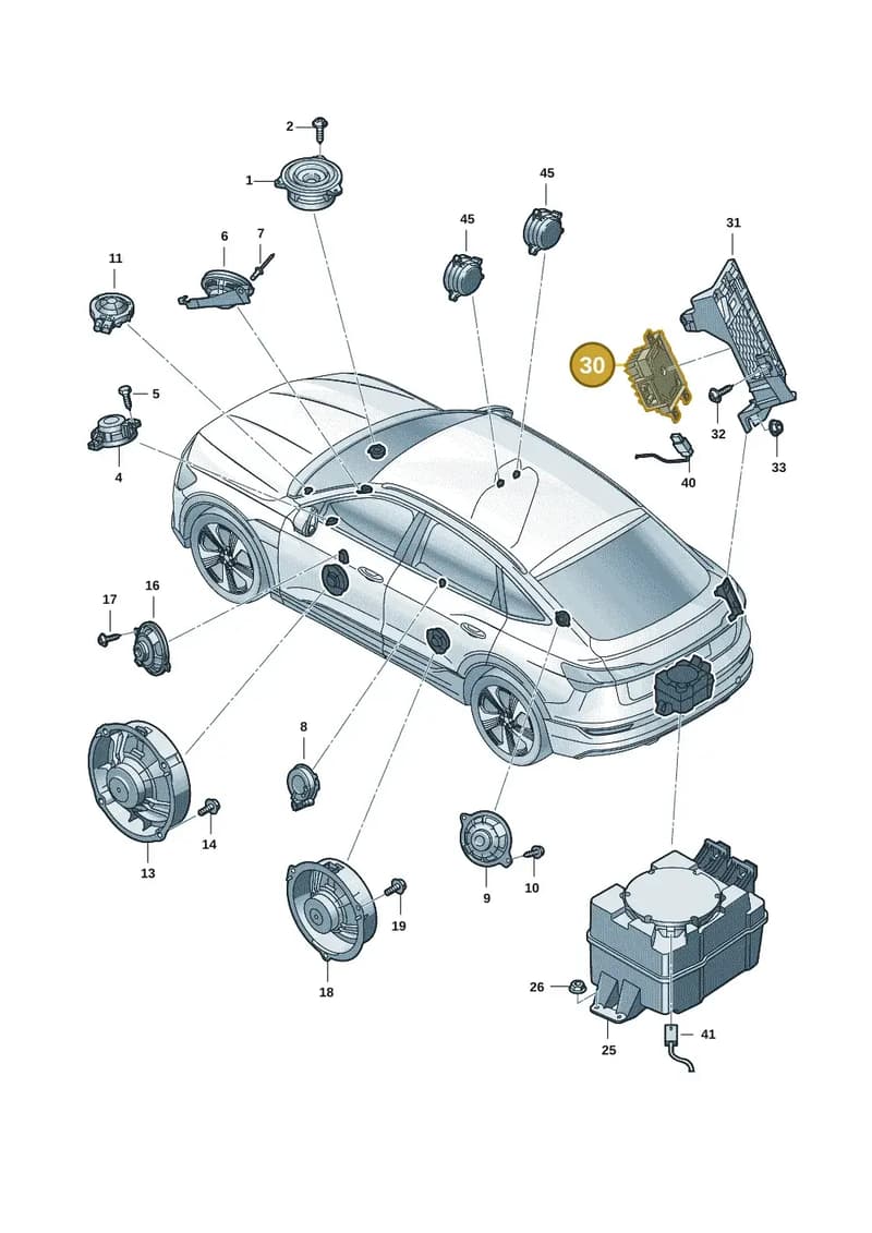 85E035223A — Audi Q6 e-tron (2023-2025) diagram f5s035350, position 30