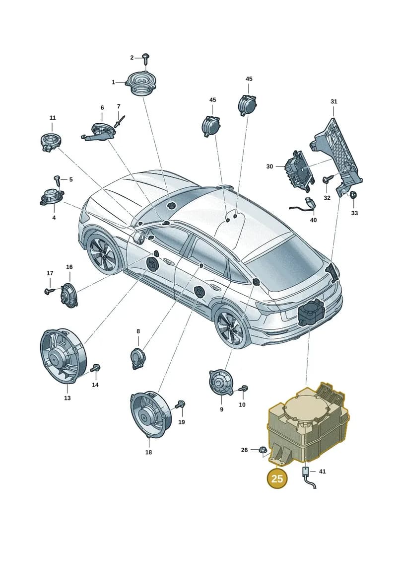 85E035382 — Audi Q6 e-tron (2023-2025) diagram f5s035350, position 25