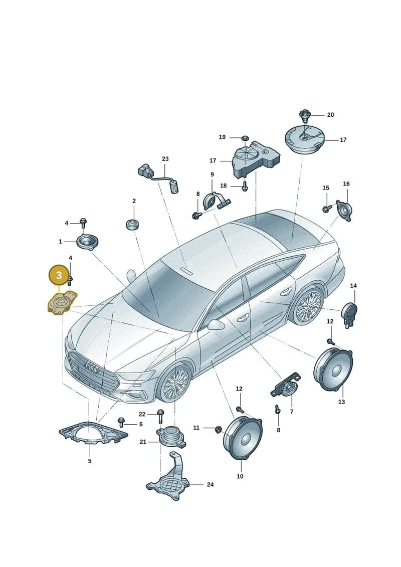 85E035398 — Audi Q6 (2022-) diagram 4cg035350, position 3