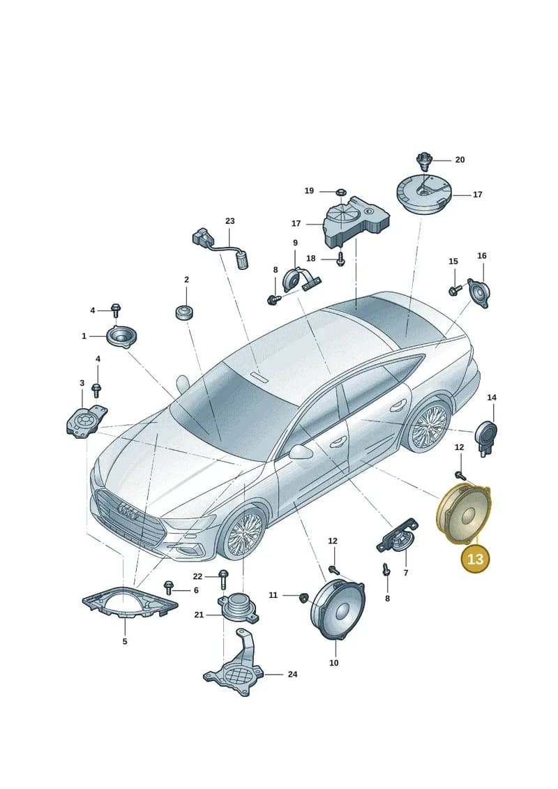 85E035411 — Audi Q6 (2022-) diagram 4cg035350, position 13
