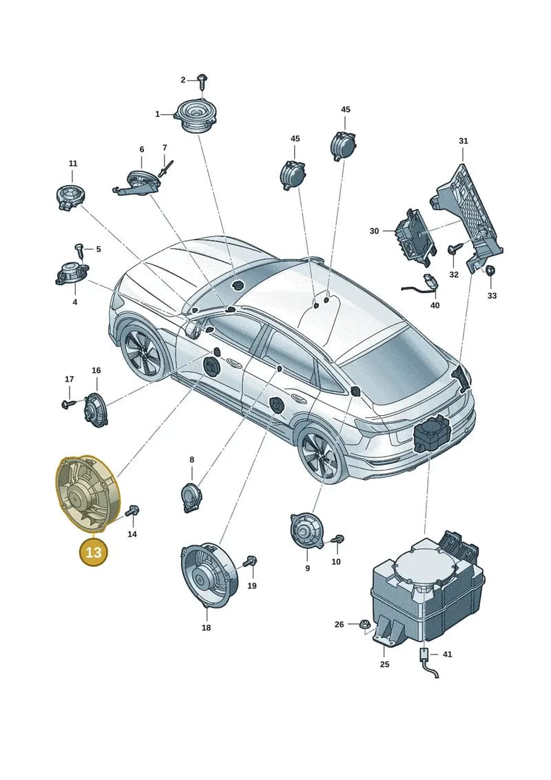 85E035415B — Audi Q6 e-tron (2023-2025) diagram f5s035350, position 13