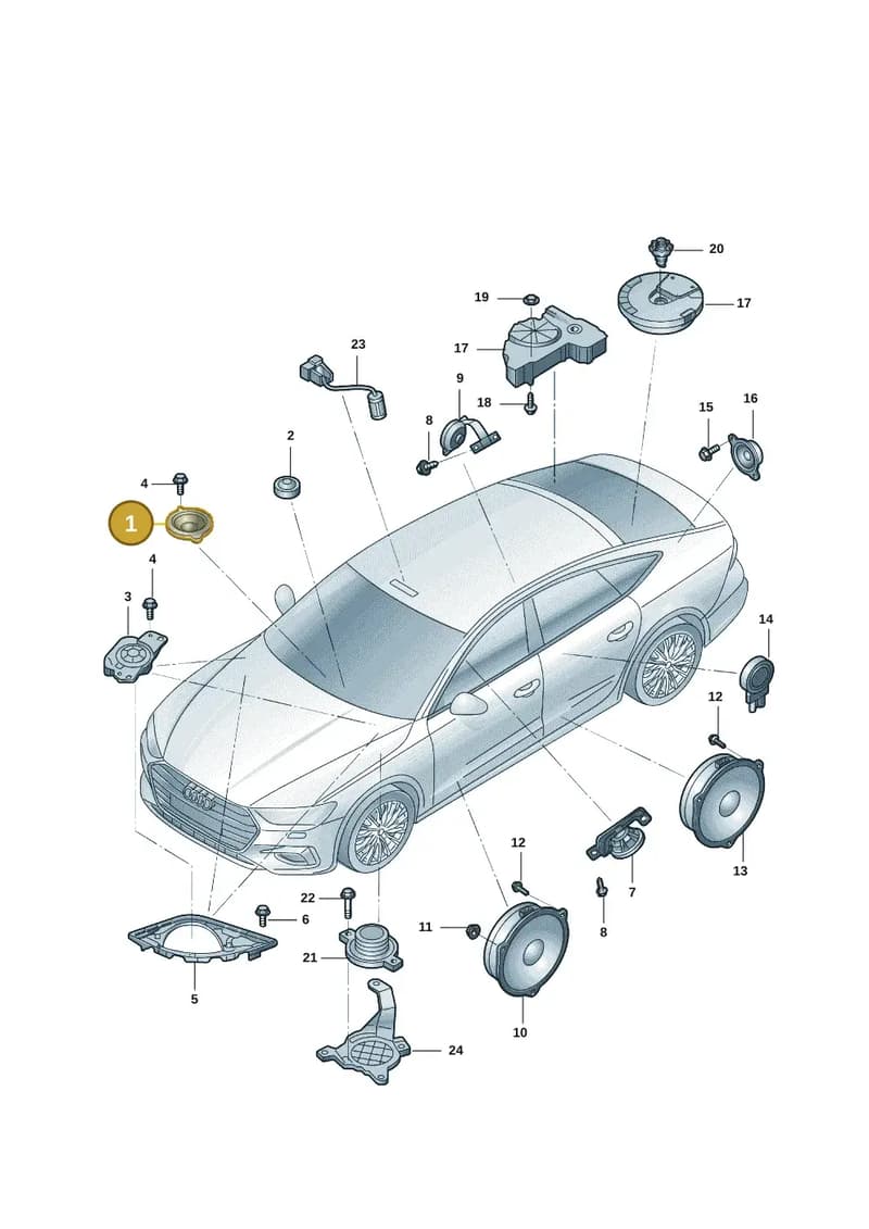 85E035453 — Audi Q6 (2022-) diagram 4cg035350, position 1