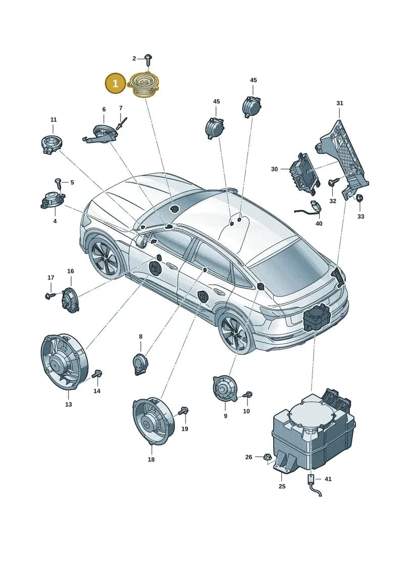 85E035453 — Audi Q6 e-tron (2023-2025) diagram f5s035350, position 1