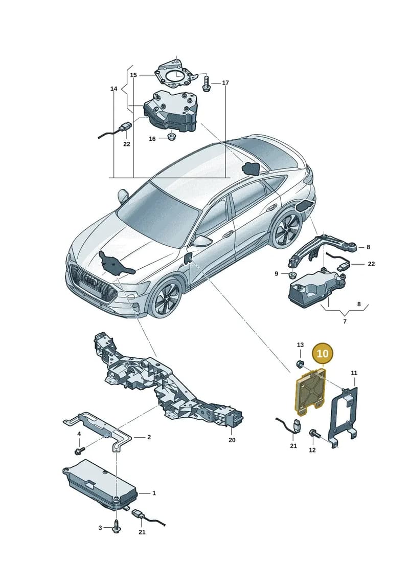 85E035465E — Audi Q6 e-tron (2023-2025) diagram f5s035250, position 10