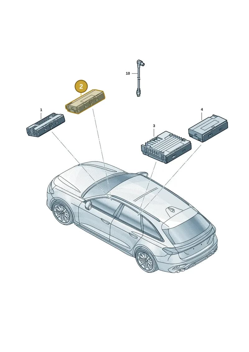 85E035700 — Audi A5 Limousine (2024-2025) diagram 8wk035380, position 2