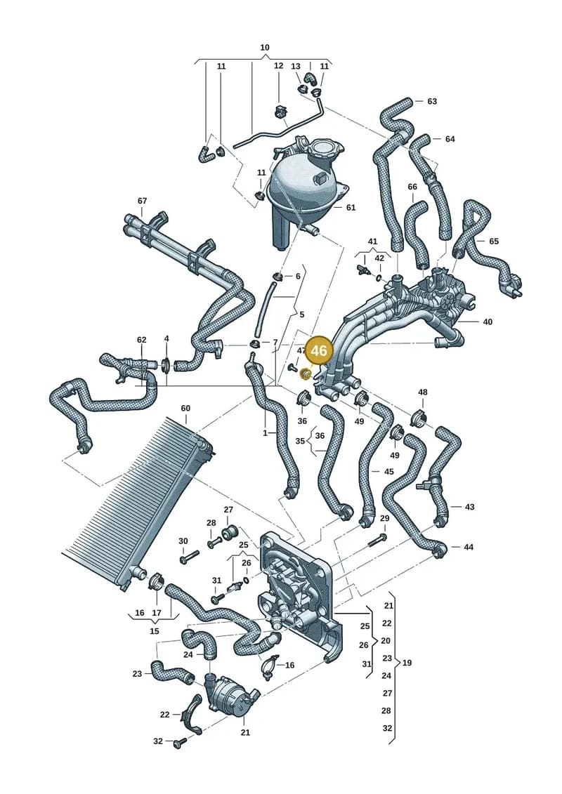 85E121275C — Audi Q6 e-tron (2023-2025) diagram f5s121000, position 46