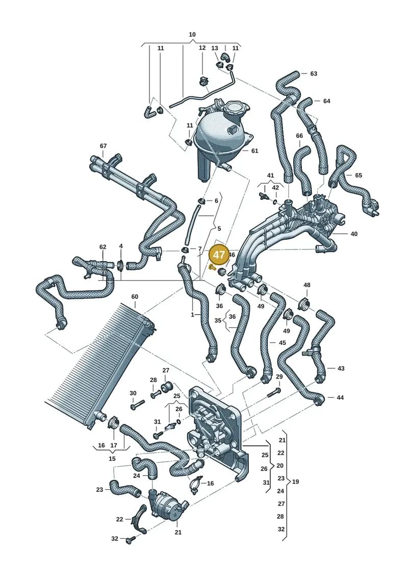 85E121277 — Audi Q6 e-tron (2023-2025) diagram f5s121000, position 47