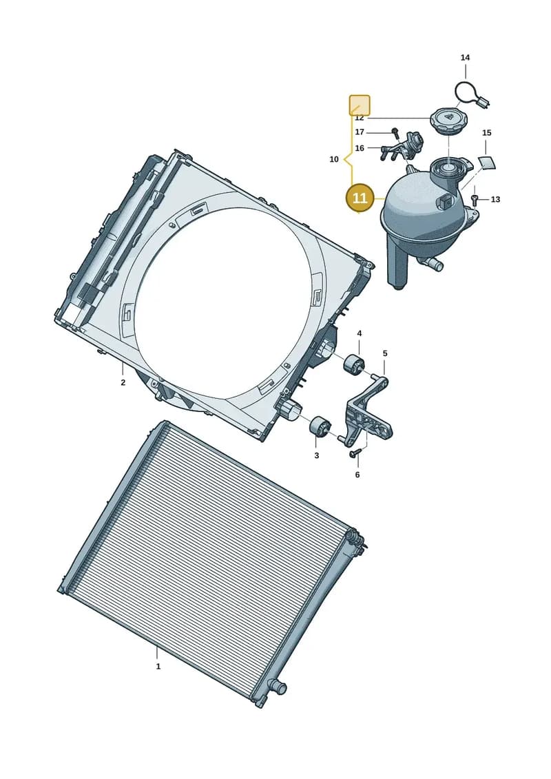 85E121403C — Audi Q6 e-tron (2023-2025) diagram f5s121070, position 11