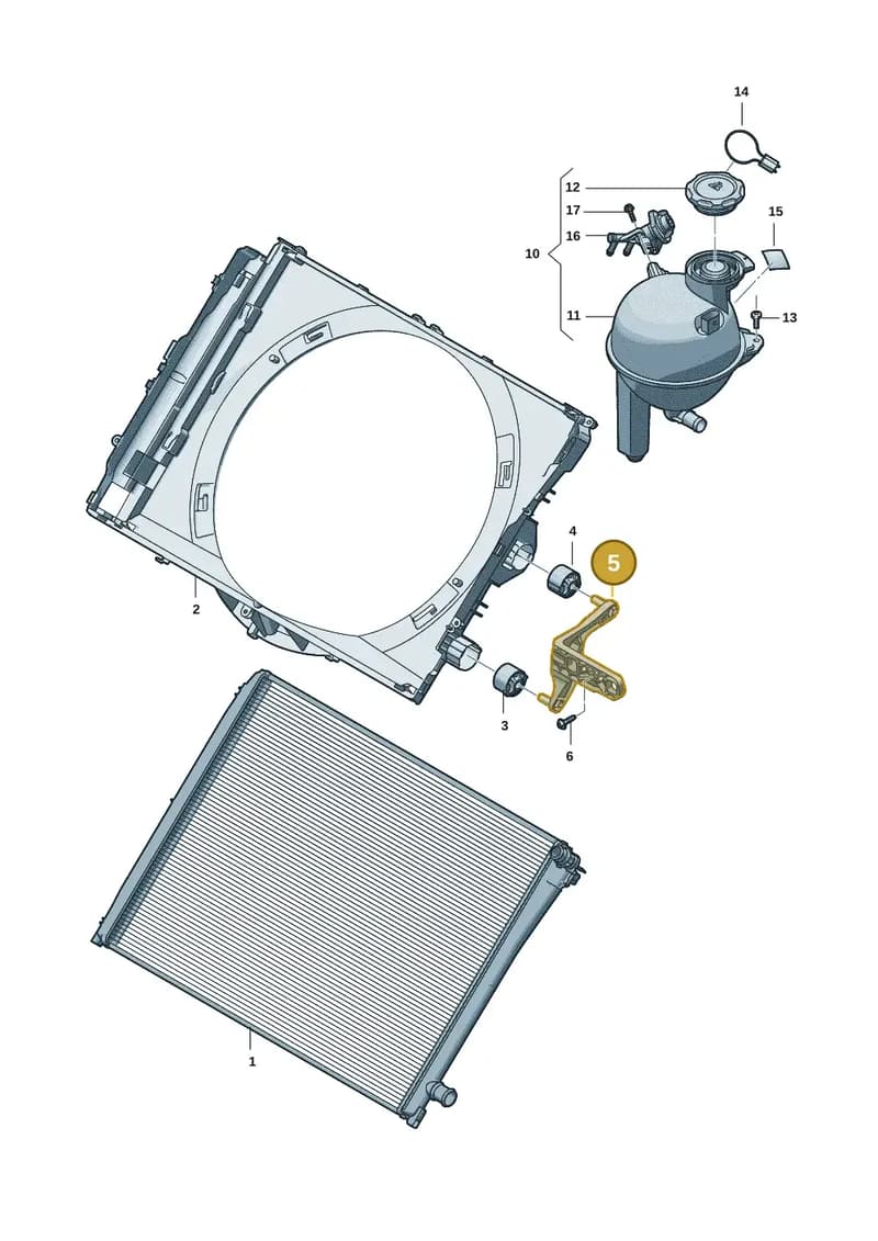 85E121703 — Audi Q6 e-tron (2023-2025) diagram f5s121070, position 5