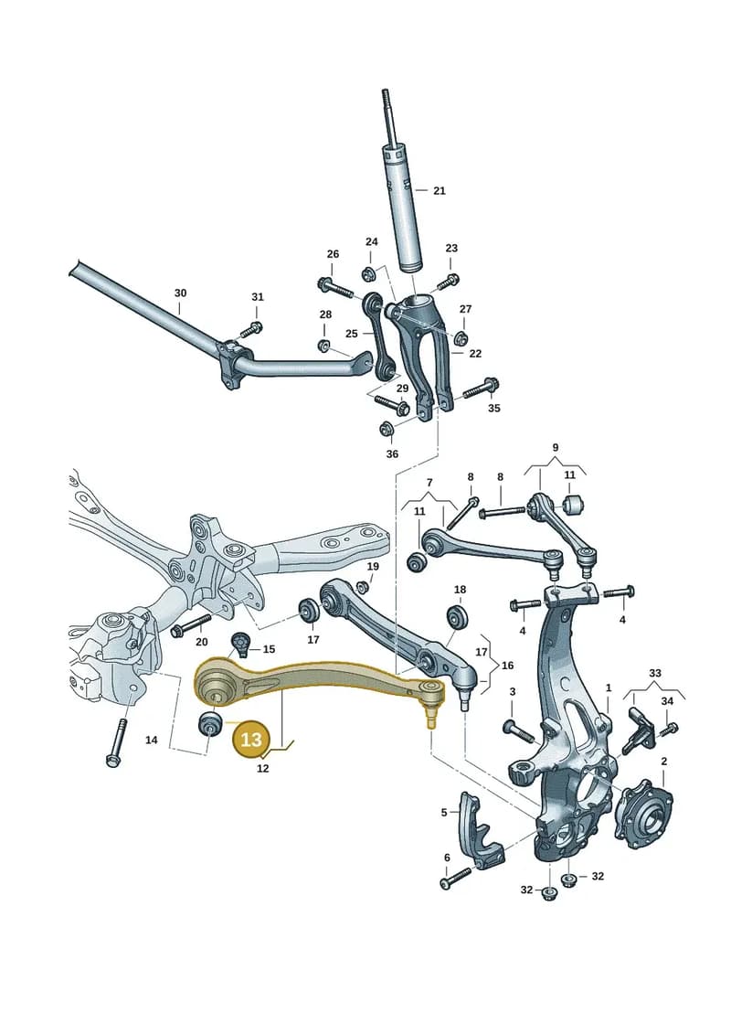 85E407183E — Audi Q6 e-tron (2023-2025) diagram f5s407000, position 13