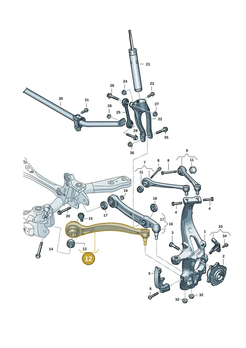 85E407694H — Audi Q6 e-tron (2023-2025) diagram f5s407000, position 12