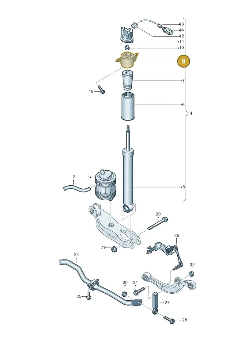 85E513353C — Audi RS Q8 (2019-2025) diagram 859511060, position 9