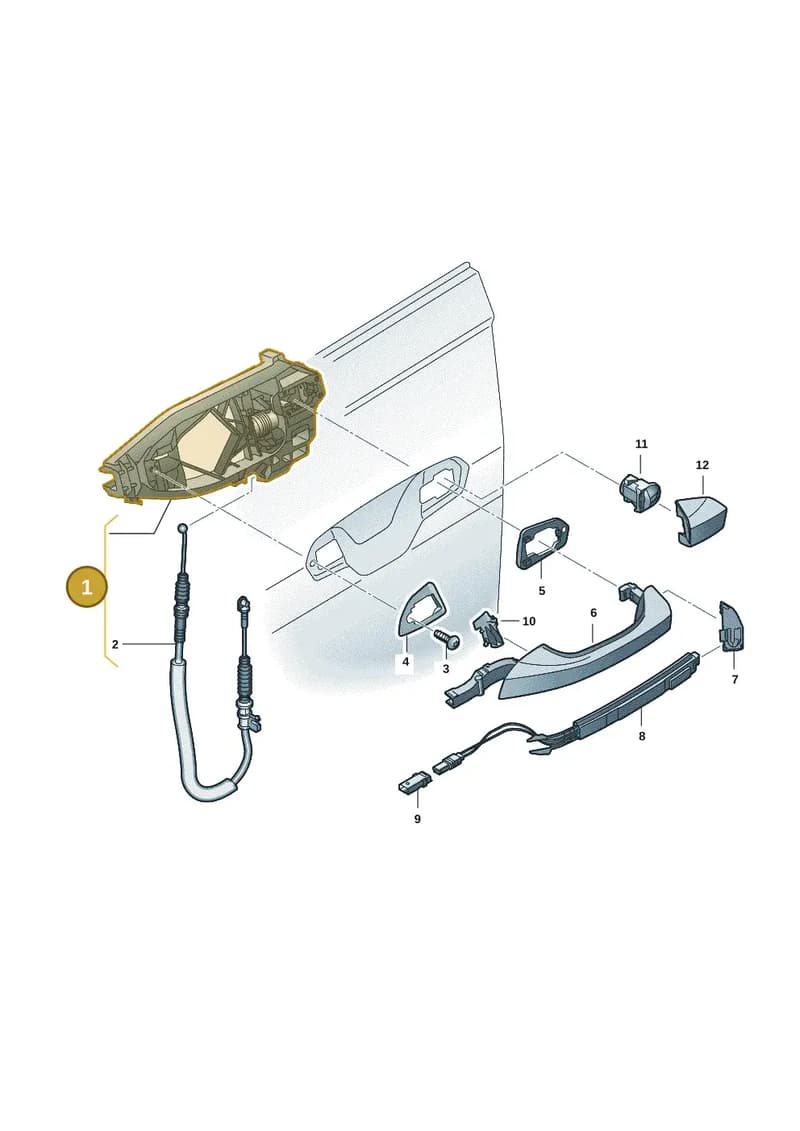 85E837811 — Audi Q6 e-tron (2023-2025) diagram f5s839000, position 1