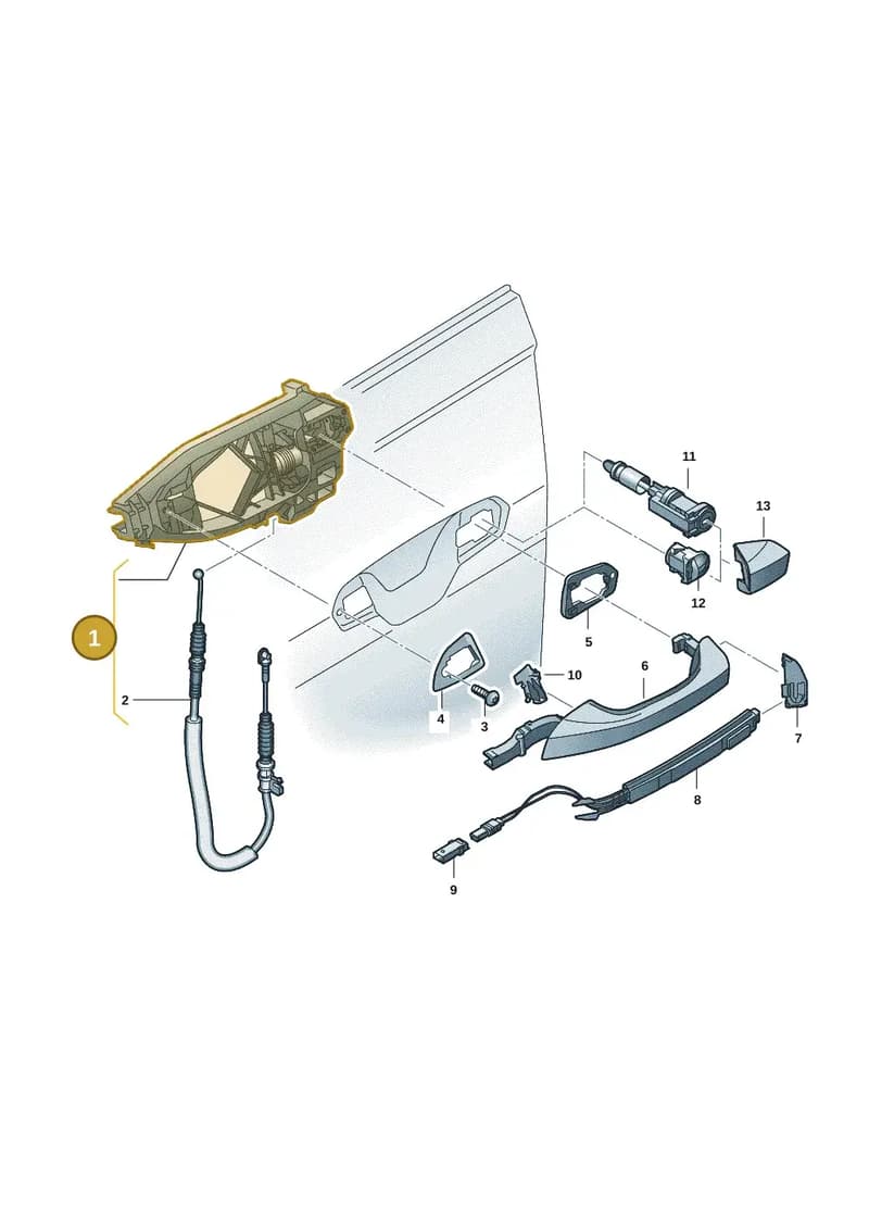 85E837811 — Audi Q6 e-tron (2023-2025) diagram f5s837000, position 1