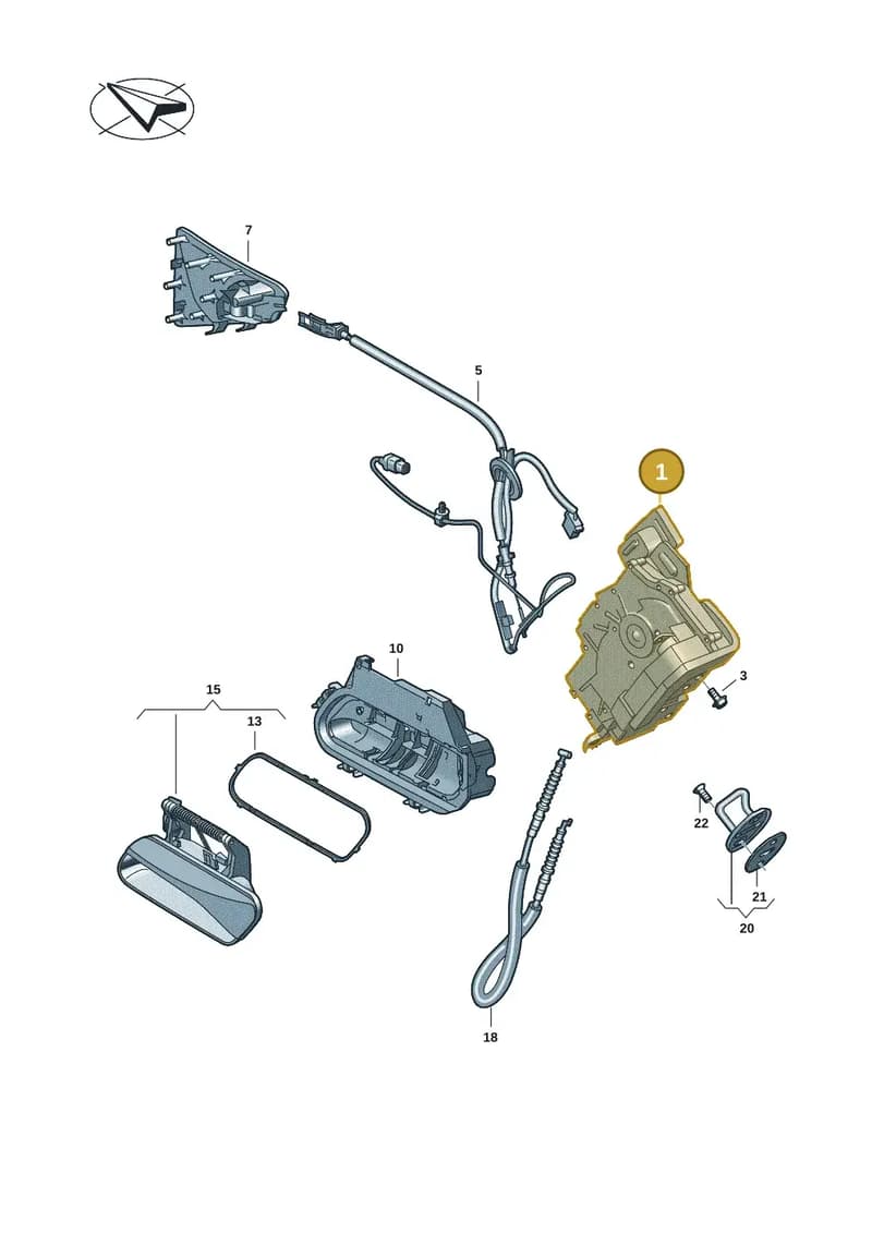 85E839015F — SEAT CUPRA Tavascan (2023-) diagram 11a839000, position 1