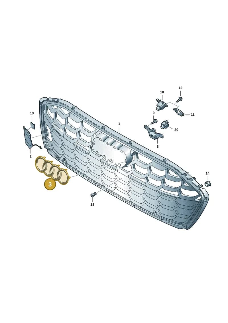 85E853605A716 — Audi A5 Limousine (2024-2025) diagram 8wk853300, position 3
