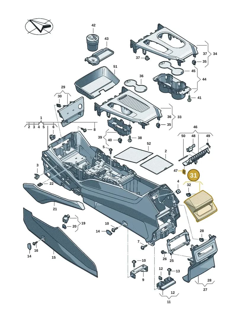 85E863915A4PK — Audi Q6 e-tron (2023-2025) diagram f5s863500, position 31