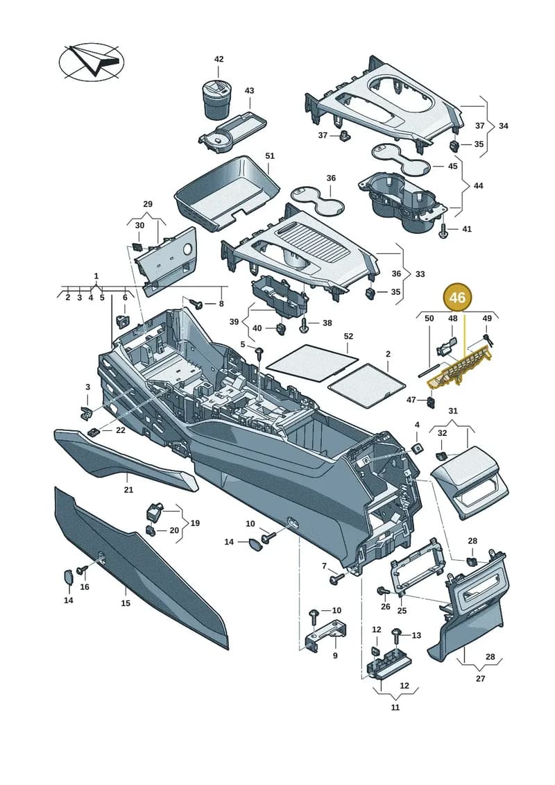 85E864131B4PK — Audi Q6 e-tron (2023-2025) diagram f5s863500, position 46