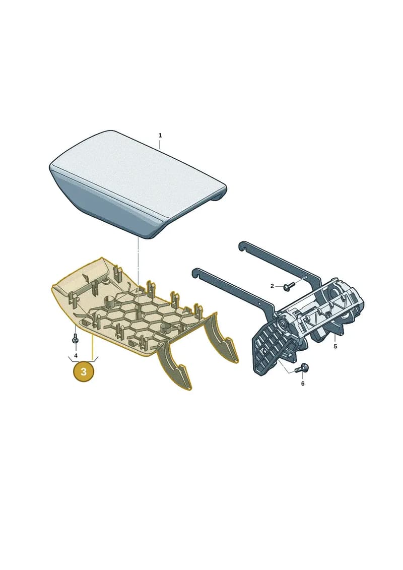 85E864249A4PK — Audi Q6 e-tron (2023-2025) diagram f5s863600, position 3
