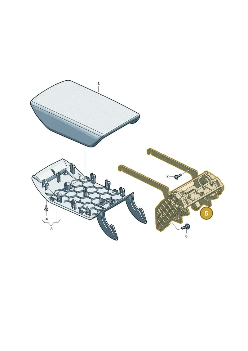 85E864397A — Audi Q6 e-tron (2023-2025) diagram f5s863600, position 5