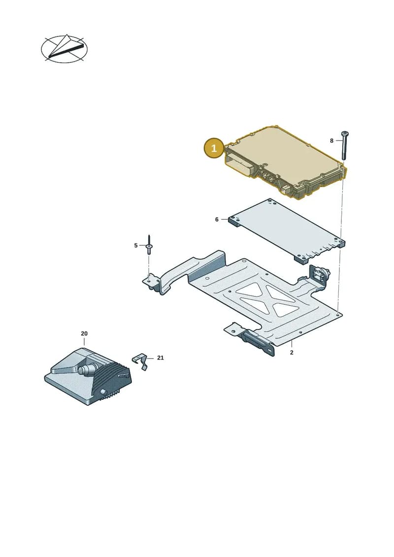 85E907156L — Audi A5 Limousine (2024-2025) diagram 8wk907230, position 1
