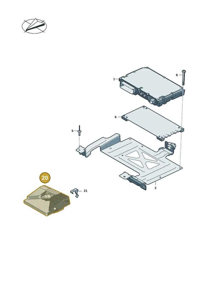 85E907217H — Audi A5 Avant (2024-2025) diagram 8wk907230, position 20