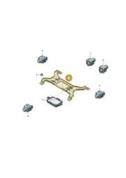 85E907333 Volkswagen Retainer for Control Unit