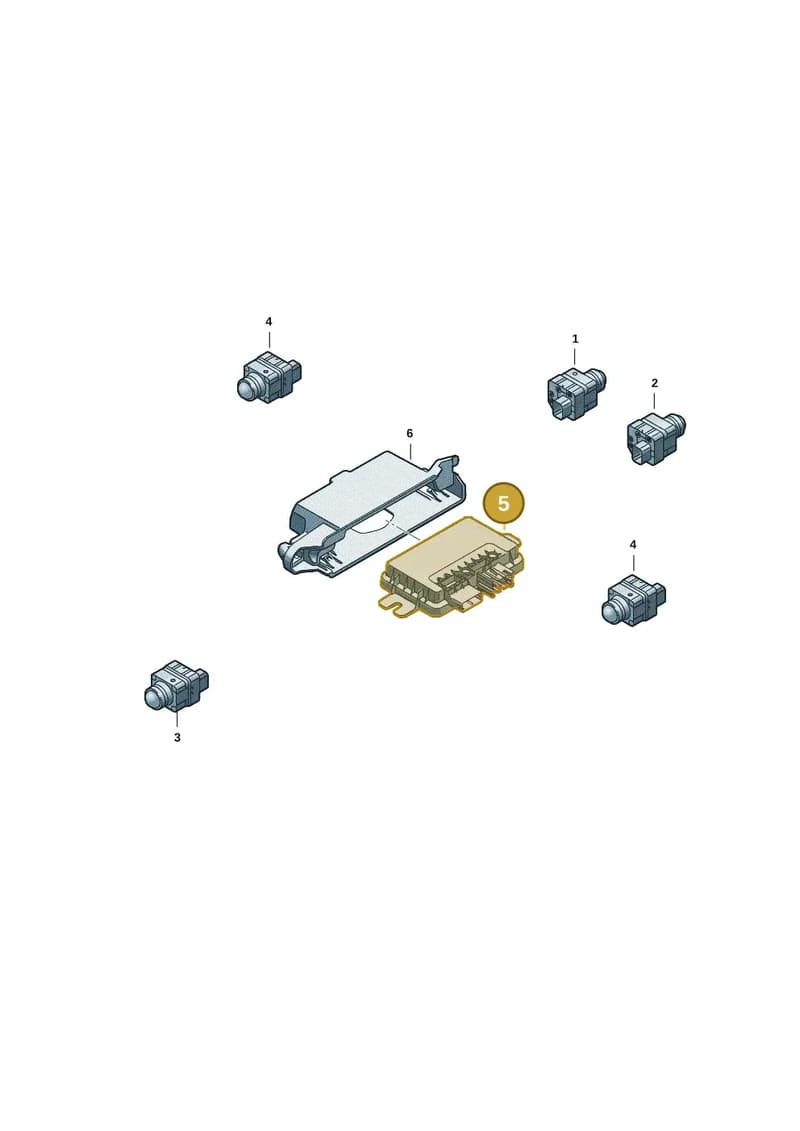 85E907428G — Audi A5 Limousine (2024-2025) diagram 8wk907260, position 5