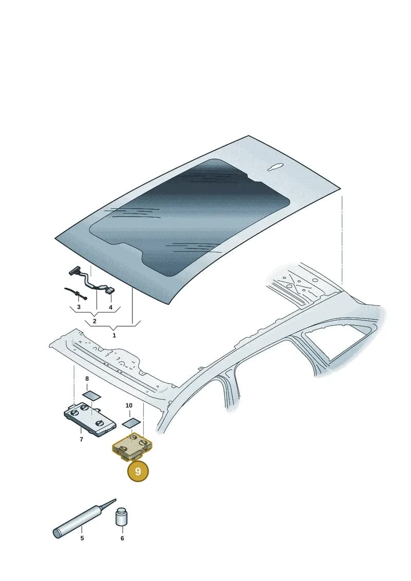 85E907594BG — Audi A5 Avant (2024-2025) diagram 8wk877000, position 9