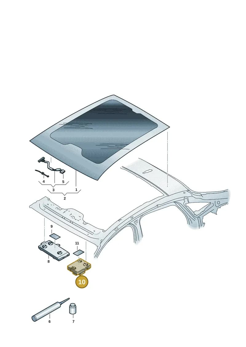 85E907594BG — Audi A5 Limousine (2024-2025) diagram 8wh877000, position 10