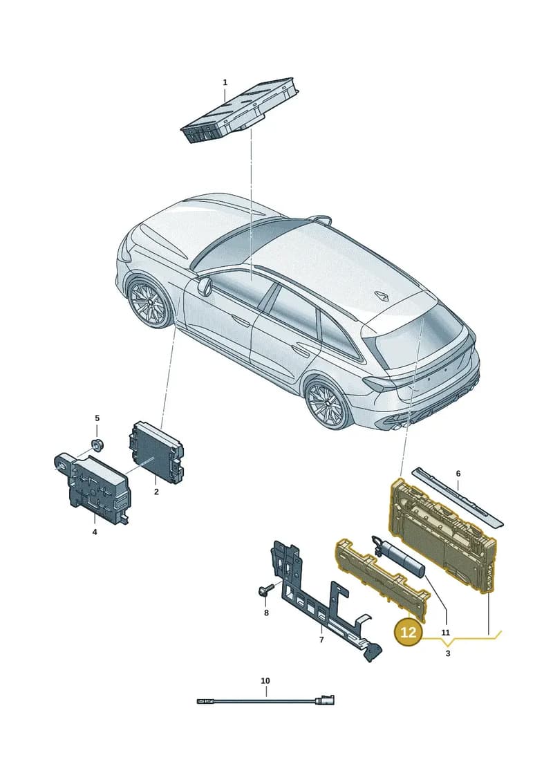 85E907729 — Audi A5 Avant (2024-2025) diagram 8wk035550, position 12