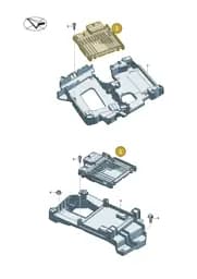 85E907808Q Volkswagen Control Unit for Lv Power Distribution