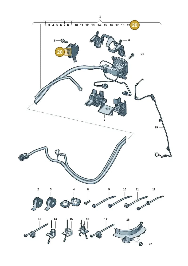 85E915651 — Audi Q6 e-tron (2023-2025) diagram f5s970320, position 20