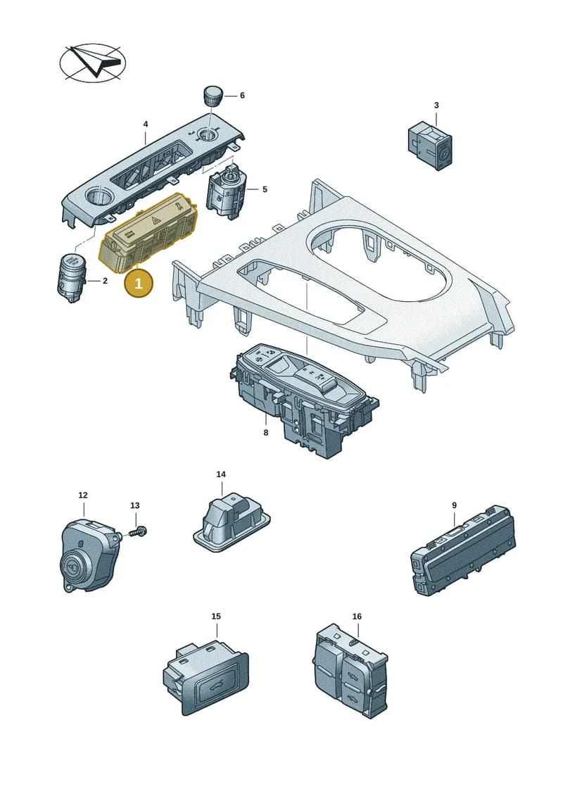 85E925301S — Audi Q6 e-tron (2023-2025) diagram f5s941500, position 1