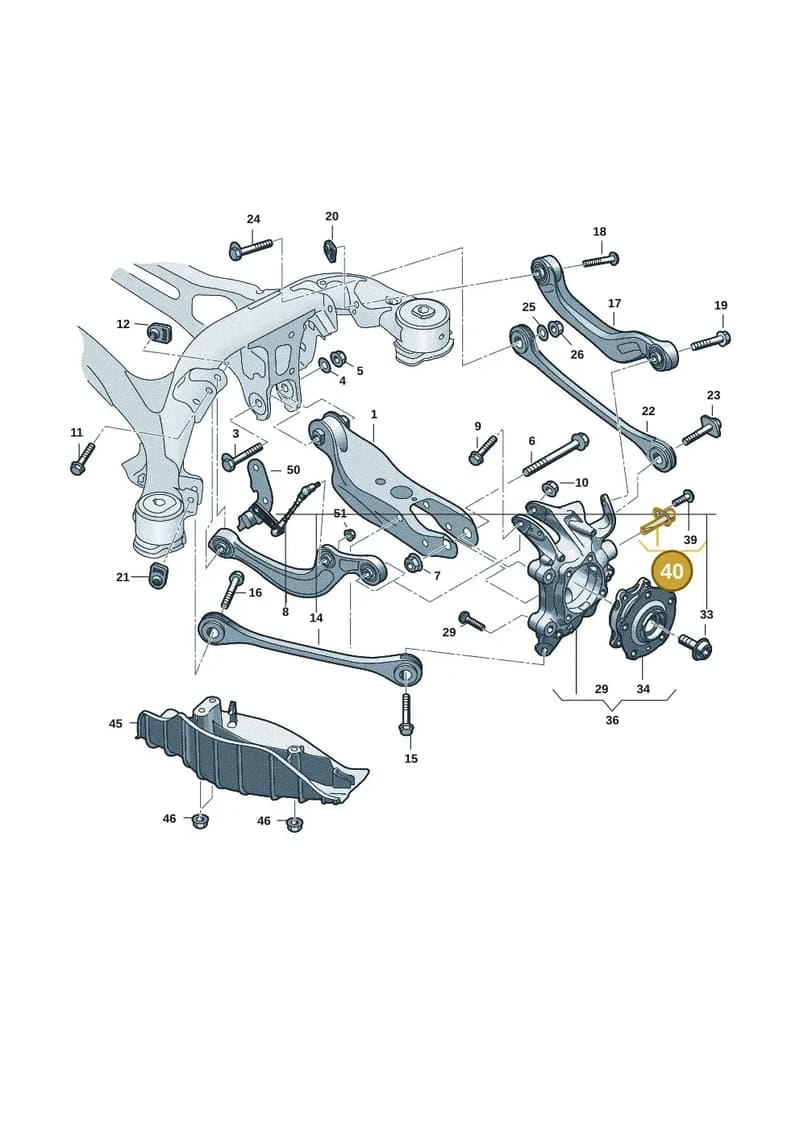 85E927803C — Audi Q6 e-tron (2023-2025) diagram f5s505300, position 40