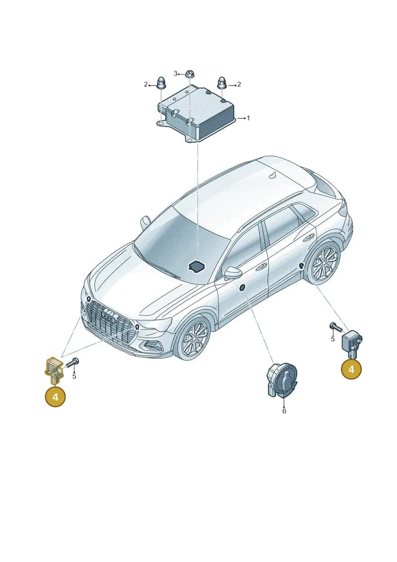 85E959345C — Audi Q4 Sportback (2021-2025) diagram 597959030, position 4