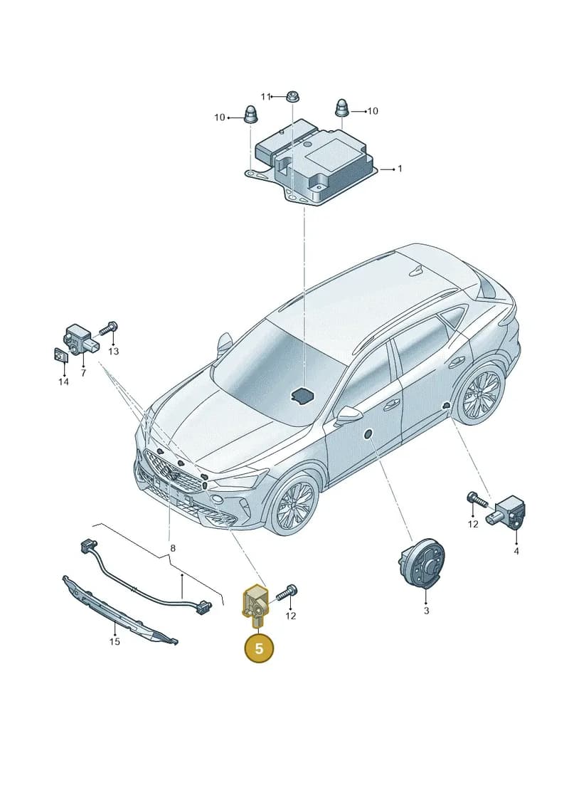 85E959345C — SEAT CUPRA Formentor (2020-) diagram 5ff959030, position 5