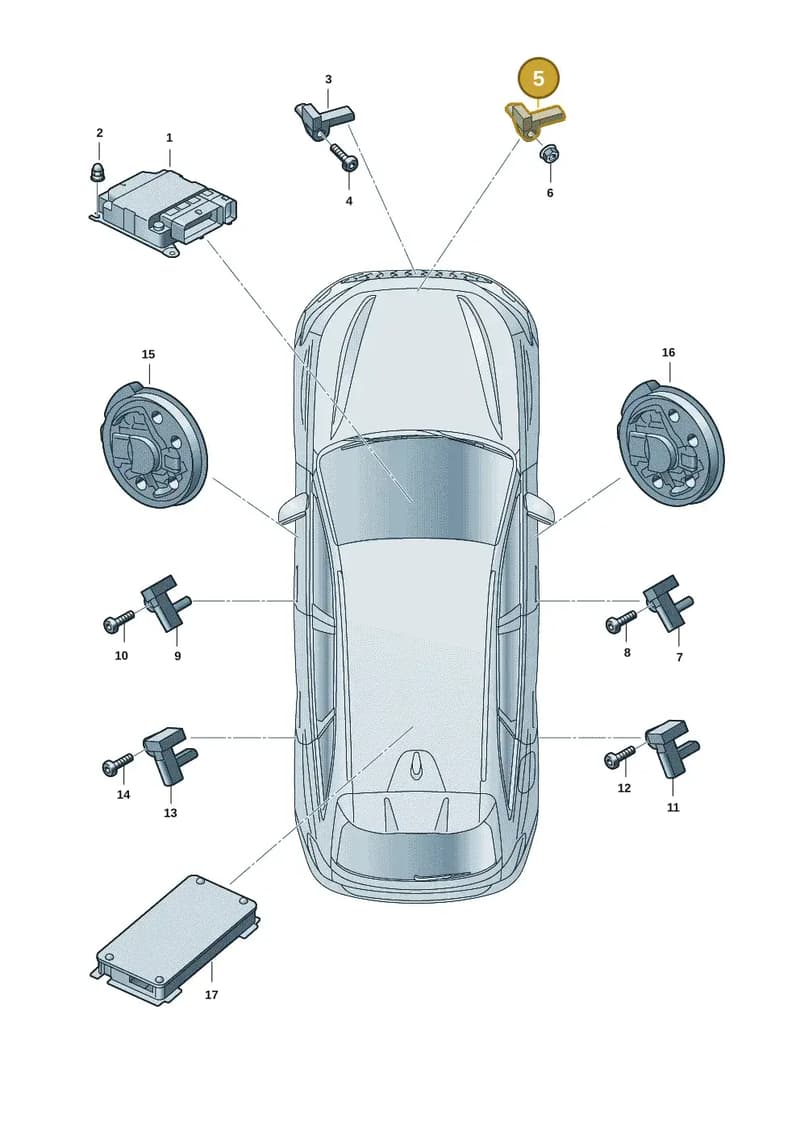 85E959345D — Audi A5 Limousine (2024-2025) diagram 8wk959300, position 5