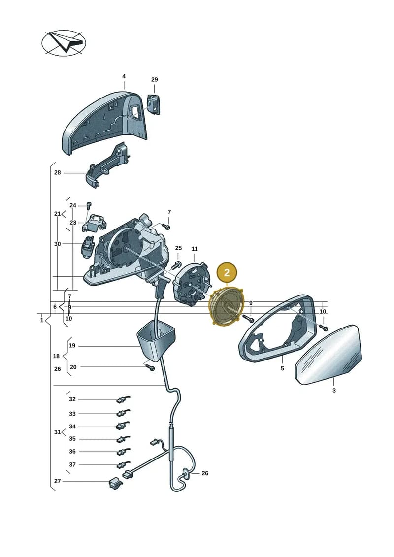 85E959578A — Audi A5 Limousine (2024-2025) diagram 8wk857400, position 2