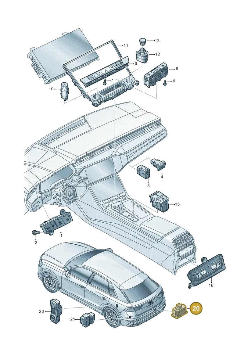 85E959831CNV6 — Audi RS Q8 (2019-2025) diagram 429941050, position 20