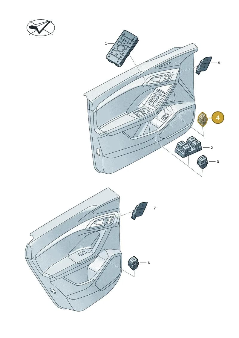 85E959831CNV6 — Audi A5 Limousine (2024-2025) diagram f5s959000, position 4