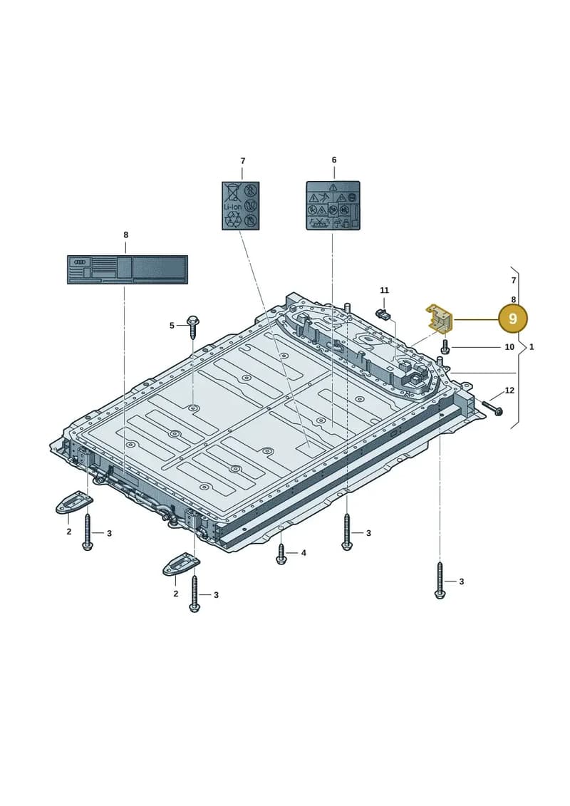 85E971262 — Audi Q6 e-tron (2023-2025) diagram f5s915500, position 9
