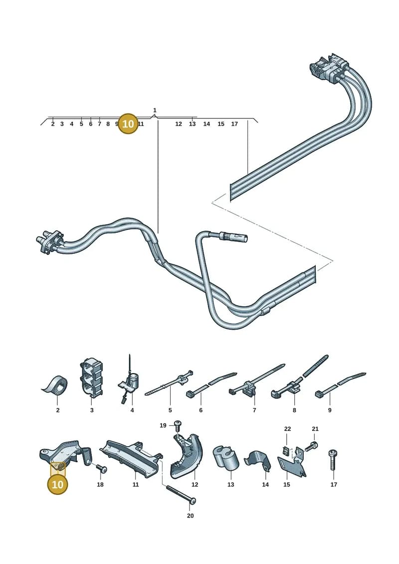 85E971611 — Audi Q6 e-tron (2023-2025) diagram f5s970150, position 10