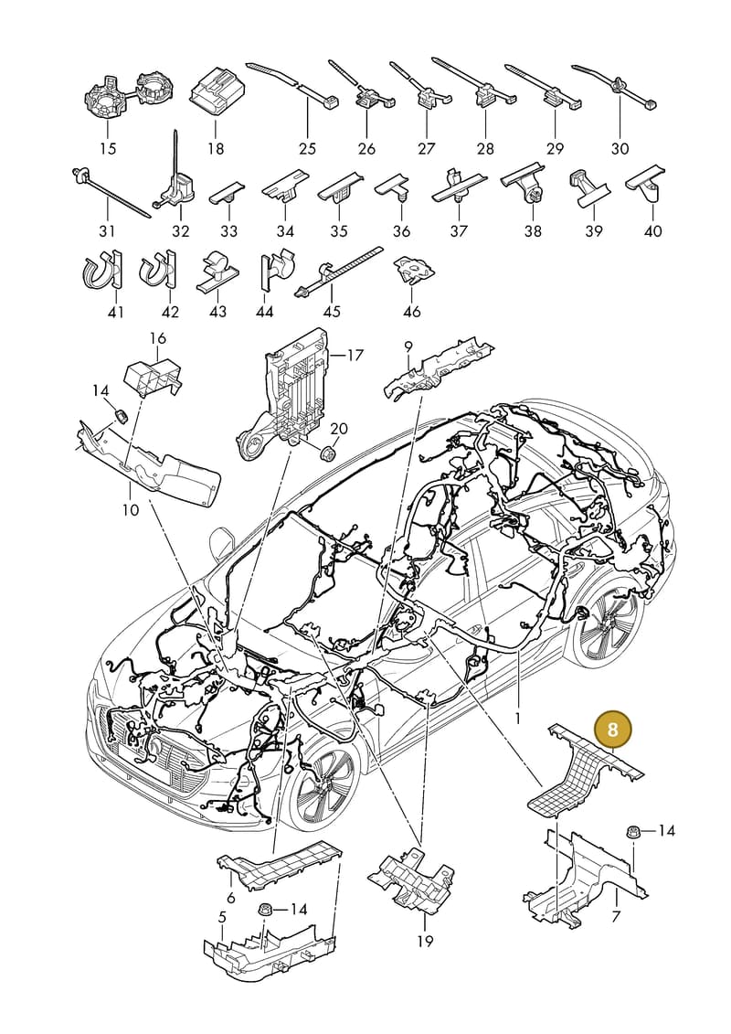85E971824C — Audi Q6 e-tron (2023-2025) diagram f5s971800, position 8