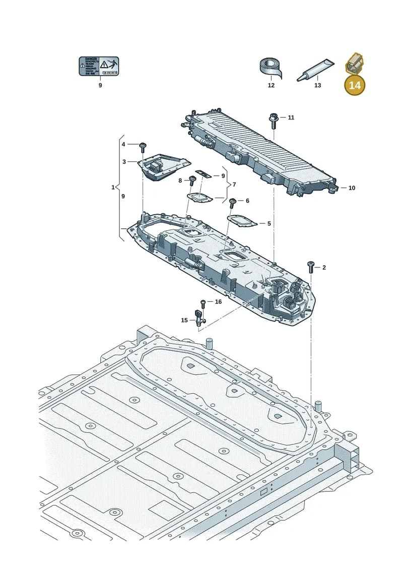 85E971923 — Audi Q6 e-tron (2023-2025) diagram f5s915600, position 14