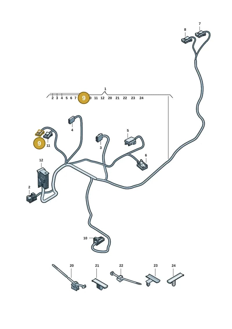 85E973704A — Audi A5 Limousine (2024-2025) diagram 8wk972420, position 9
