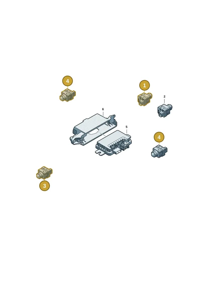 85E980551B — Audi A5 Limousine (2024-2025) diagram 8wk907260, position 1+3+4