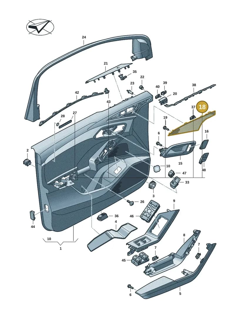 85H035143B69D — Audi Q6 e-tron (2023-2025) diagram f5s867000, position 18